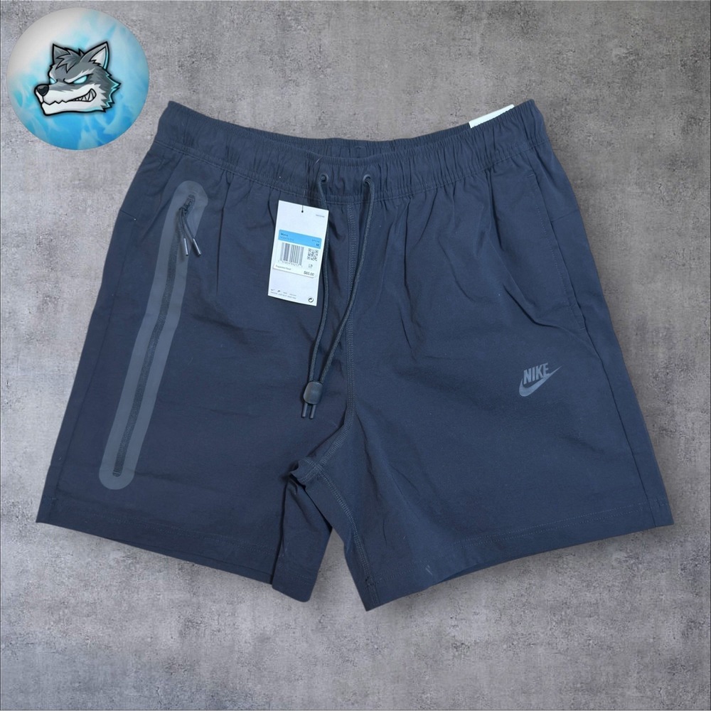 Nike Tech Woven Shorts Casual Lounge HQ0470-010 Black $95 Men's Size Small